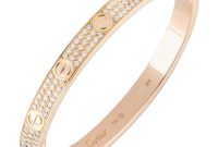 Cartier love bracelet diamonds rose gold