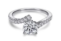 Freya diamond twist engagement ring