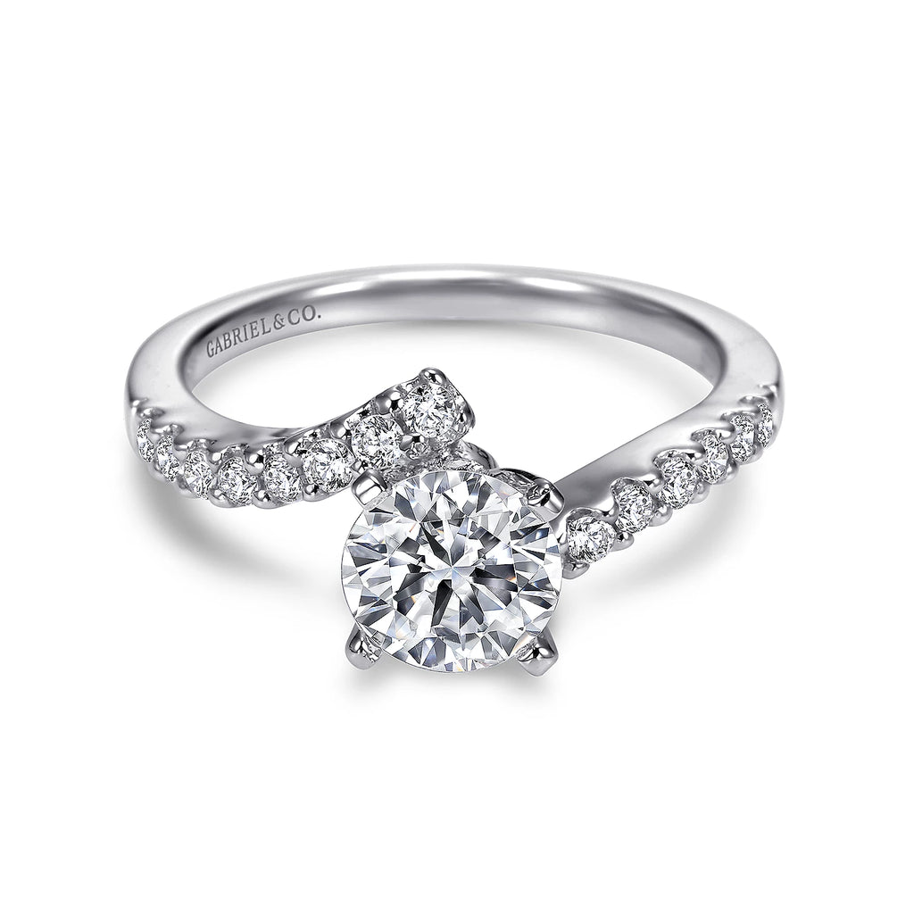 Freya diamond twist engagement ring
