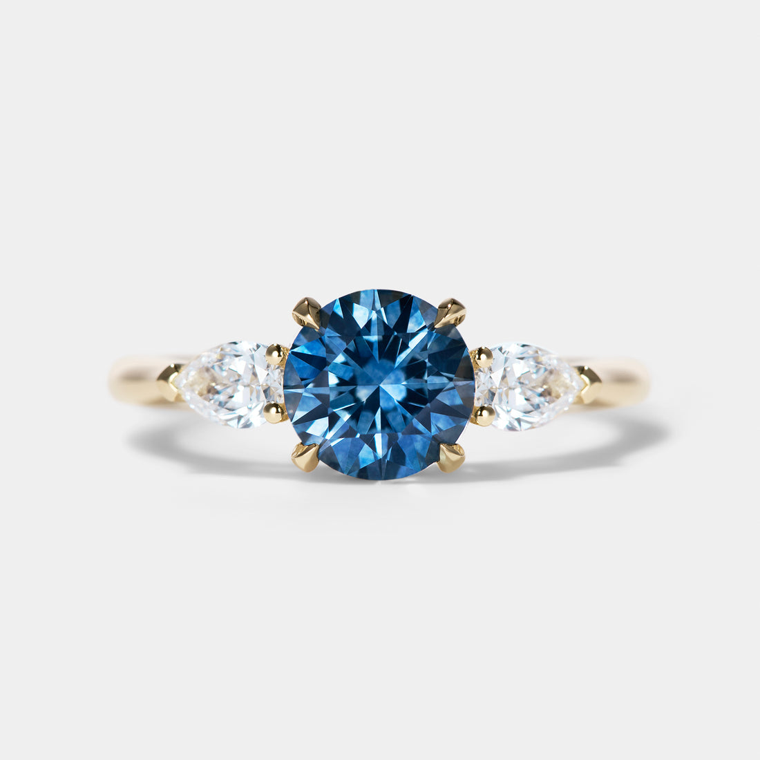 Freya diamond twist engagement ring